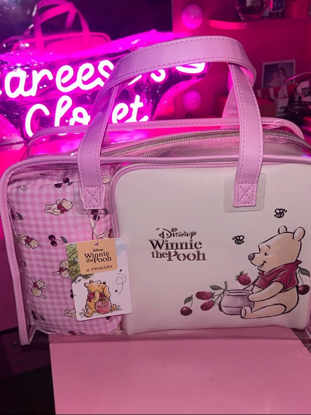 Disney Winnie the Pooh 3 piece makeup Cosmetic bag new